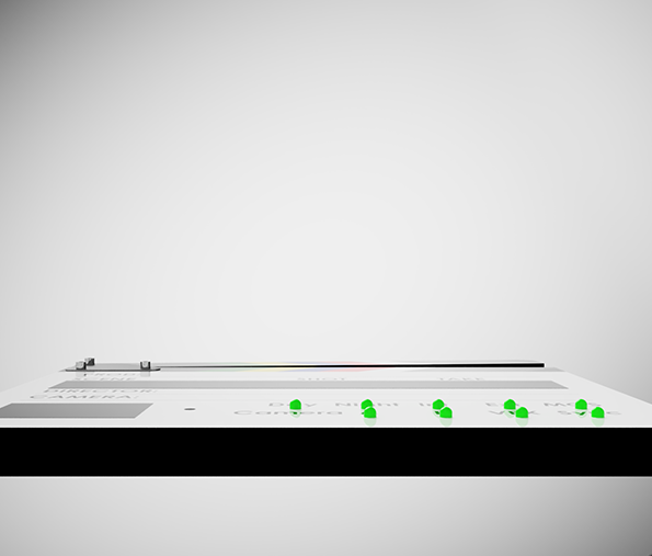 SmartClapper battery compartment and power indicator.